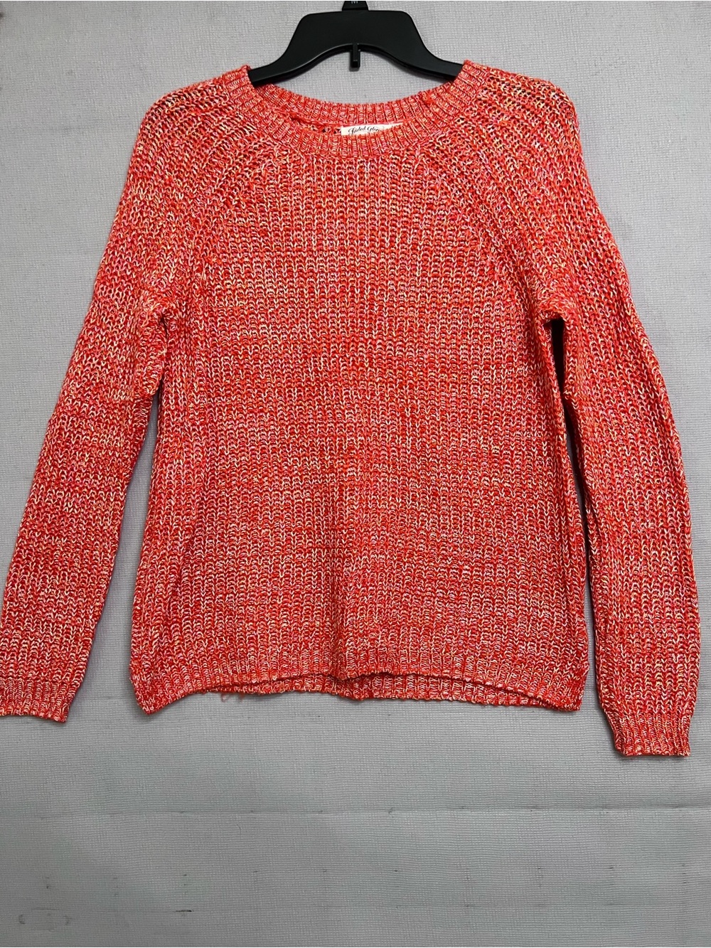 Faded Glory Coral Marled Crewneck Sweater